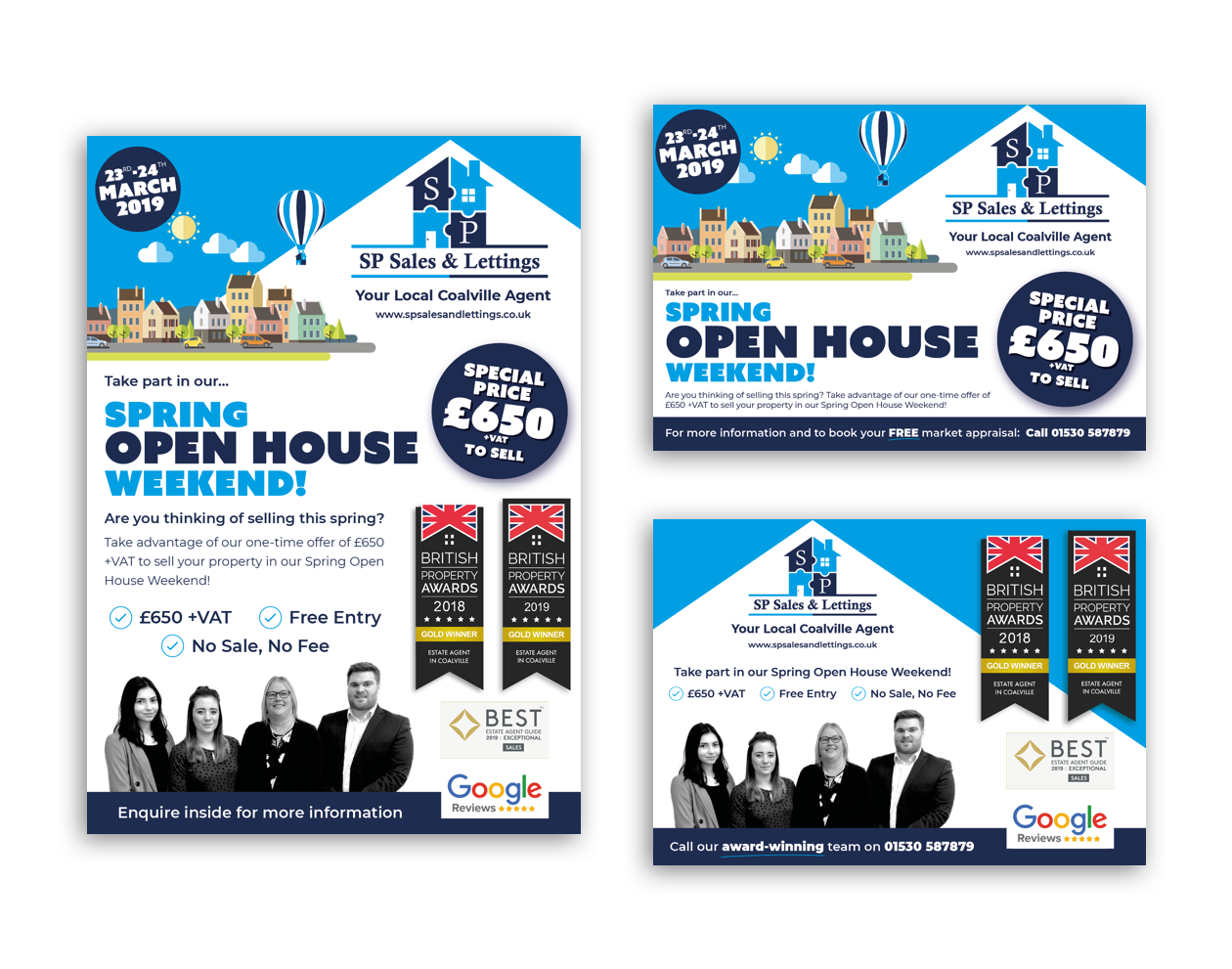 Sp Sales Lettings Leaflets