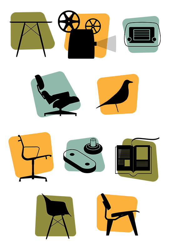 Vintage Design Category Icons